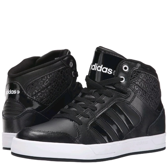 adidas Shoes - ADIDAS NEO RALEIGH MID W LEOPARD DETAIL BLACK